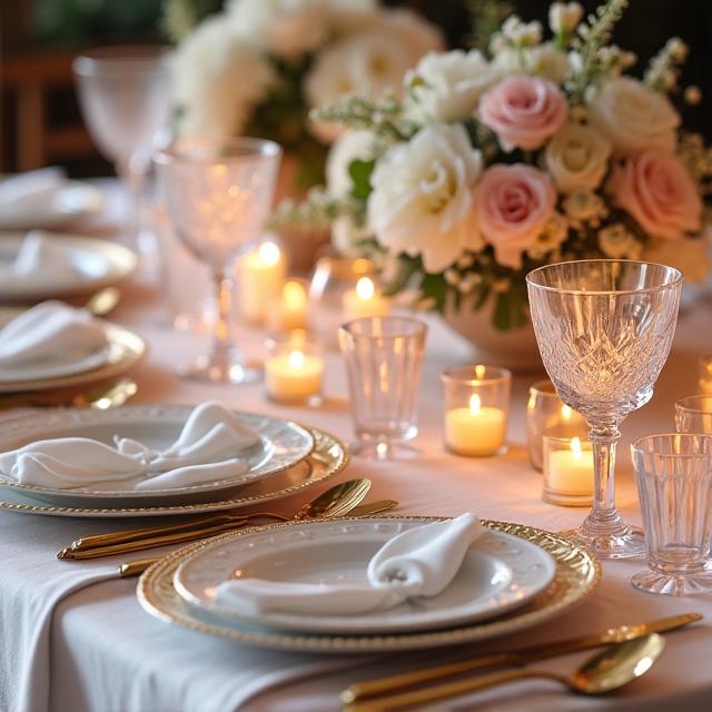 Wedding reception table decorations